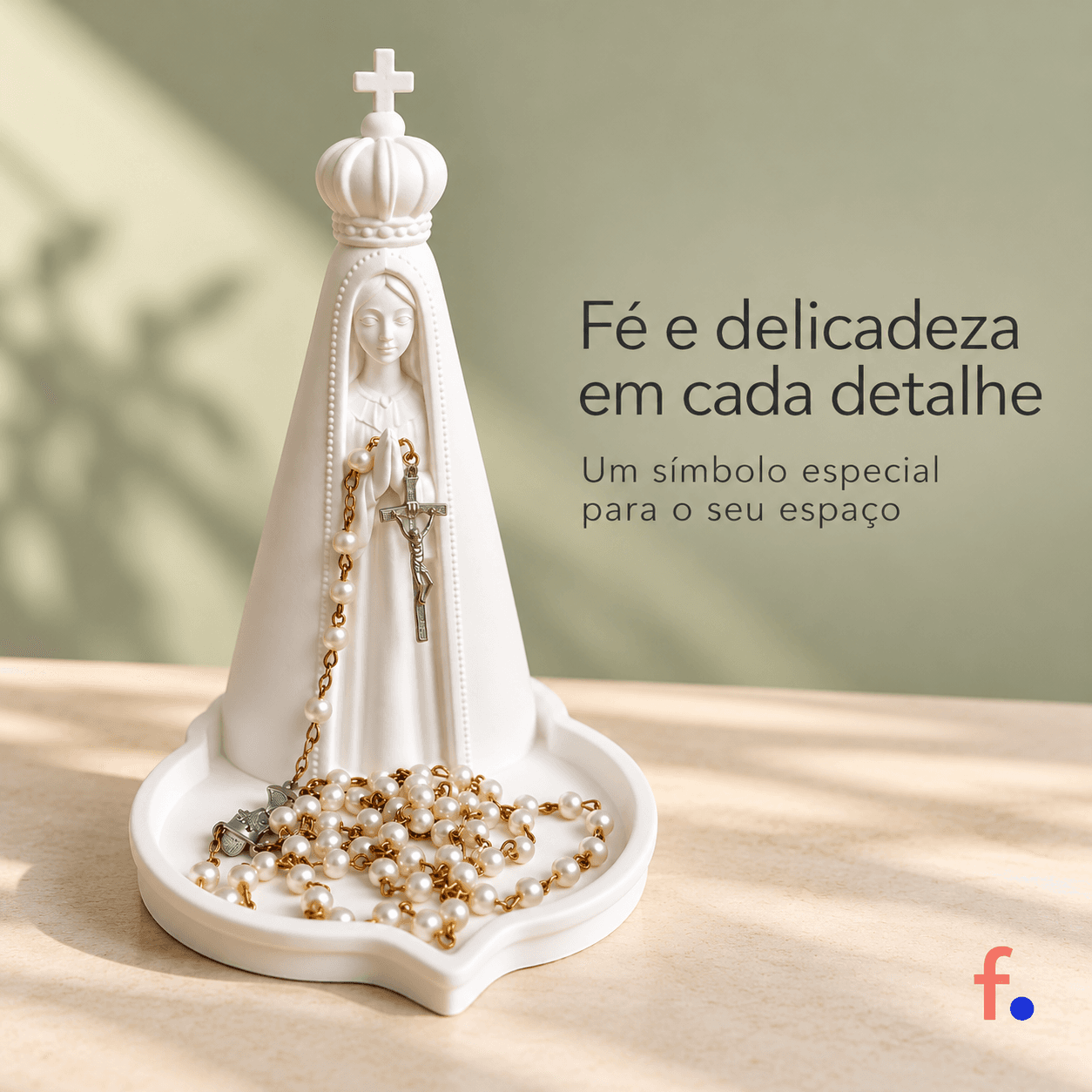 Porta Terço Nossa Senhora Decoração Religiosa
