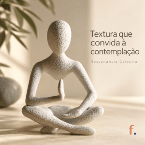 Escultura Decorativa de Meditação Ressonância Celestial